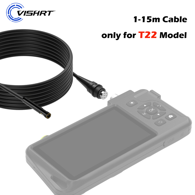 VISHRT Alleen endoscoopcamerakabel Enkele dubbele drievoudige lens 8 mm/5,5 mm/3,9 mm Alleen stijve kabel Camerakabel zonder schermmonitor