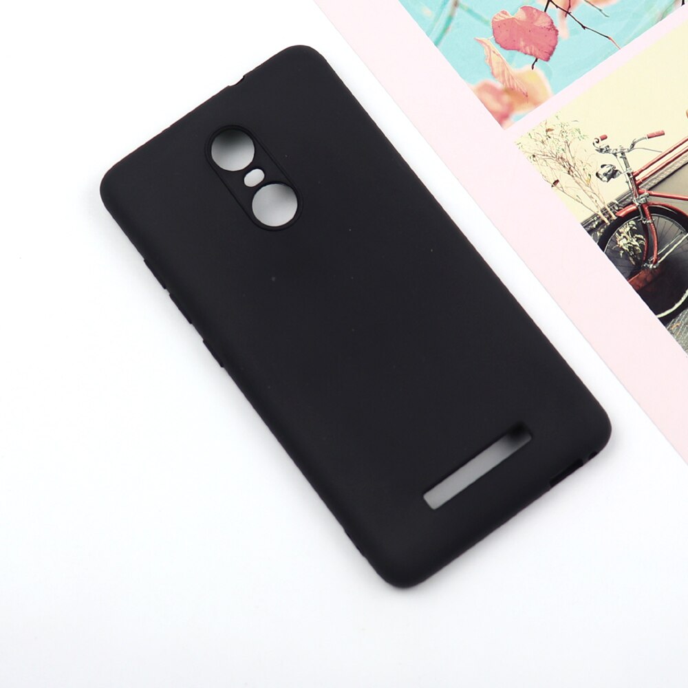 Dla Xiaomi Redmi Note 3 / Note 3 Pro silikonowy TPU miękki telefon matowy pokrowiec na tył Coque Funda: For Redmi Note 3 / Black