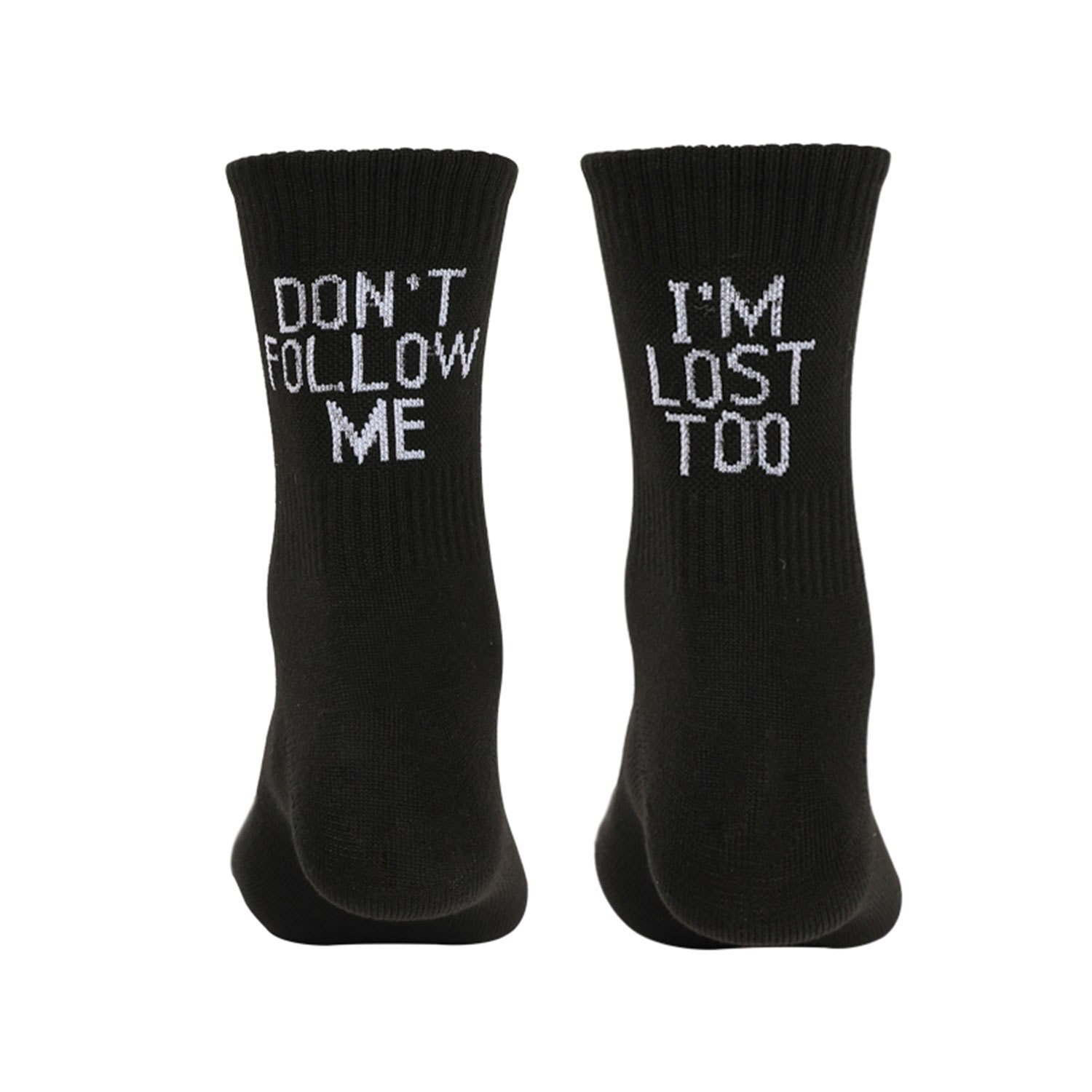 Chaussettes de Style coréen pour femmes, mignonnes, blanches, Harajuku, pour hommes, nouveauté, chaussettes en coton, Hip Hop, lettres de rue