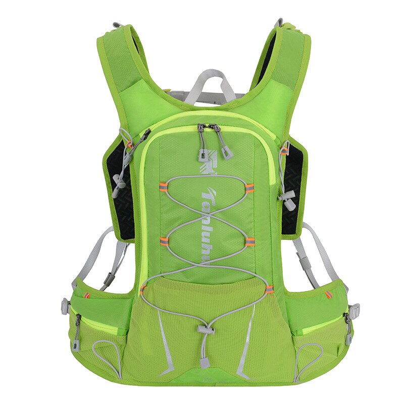 15L Outdoor Fietsen Hardlopen Rugzak Mannen Vrouwen Water Rugzak Ultra Licht Fietsen Ademende Cross Country Marathon: green