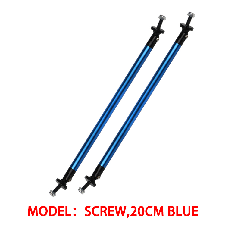 2psc 150Mm Universele Auto Splitter Staven Racen Verstelbare Voorbumper Lipsteun Steunsteun Beugel Trekband Pull Bar Kit: Turquoise