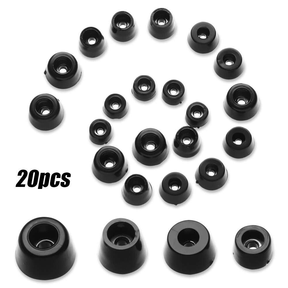 20 piezas antideslizante de goma para mesas, almohadillas para patas de muebles, alfombrilla para azulejos, muebles