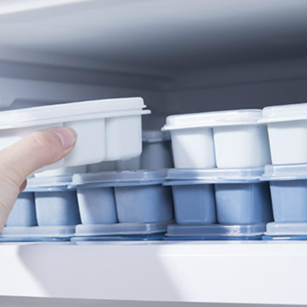 3 st/set fyrkantig form iskubsform med lock isbricka bar kökstillbehör