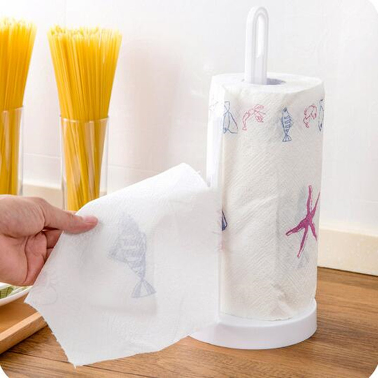 Multifunctionele Wall mounted Toiletrolhouder Keuken Papieren Handdoek Opbergdoos Plastic Wrap Roll Rack Badkamer Accessoires