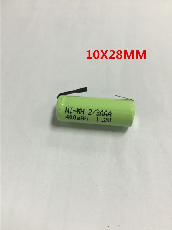 1.2 V 2/3AAA 400 MAH Ni MH oplaadbare batterij met lassen vel FLYCO scheerapparaat Oplaadbare Ion Cell
