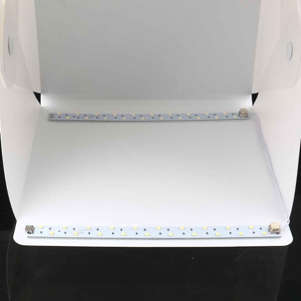 Mini Light Box Double LED Light Room Photo Studio Photography Lighting Shooting Tent Backdrop Box Photo Studio