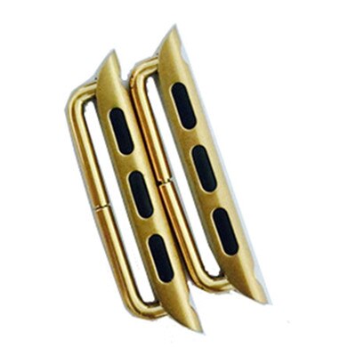 Adapter Voor Apple Watch Band 44Mm 38Mm 42Mm 40Mm Iwatch Band Serie 6 Se 5 4 3 2 Metalen Rvs Connector &amp; Tool: gold / for 38mm 40mm