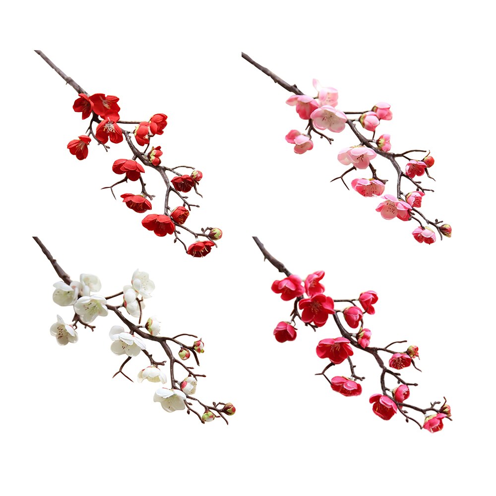 Artificial Cherry Flower Branch Simulation Plum Blossoms Flowers Flores Sakura Tree Home Table Living Room Wedding Decoration
