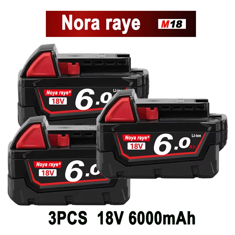 Original For Milwaukee Batteries M18B5 XC Lithium Battery 18v 5.0/6.0 battery charger For Milwaukee M12 3.0/5.0/6.0/9.0Ah M18