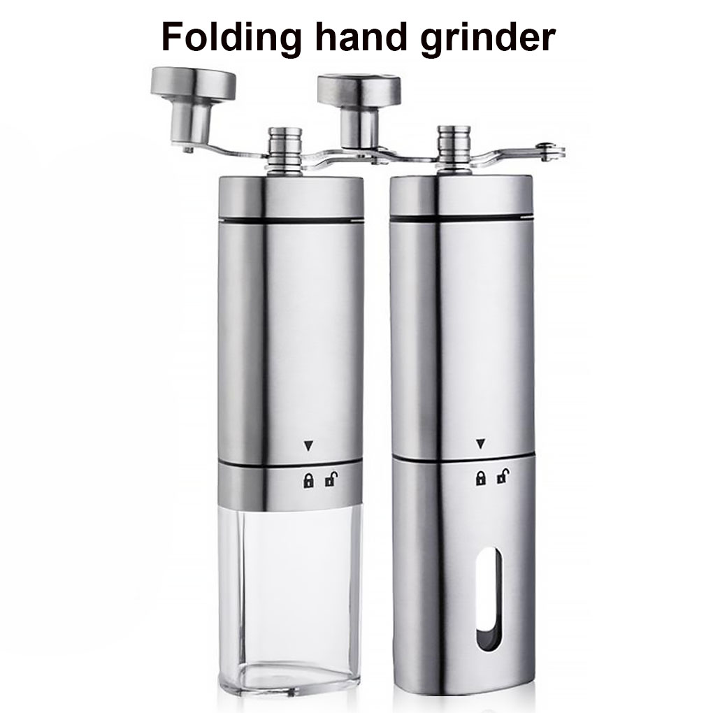 Manual Coffee Grinder with Adjustable Setting Stainless Steel Bean Burr Mill for Drip Coffee Espresso Kitchen Office Accessories