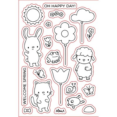 Litet djur piggy sjölejon gör självklart siikon stämpelkort att göra hantverk dekor scrapbooking mall stencil dies: Ww0282 a 1