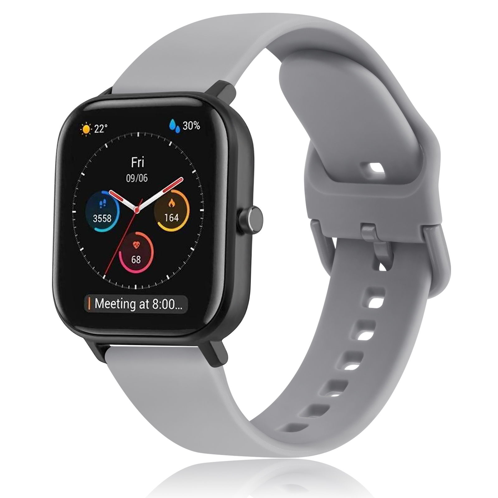 20mm/22mm klokkerem til amazfit gts 4 mini /2e/3/ gts 2 mini/gtr 4/3/ pro/gtr 2/47mm/ stratos silikonarmbånd til amazfit bip-rem: Grønnblå / 19mm