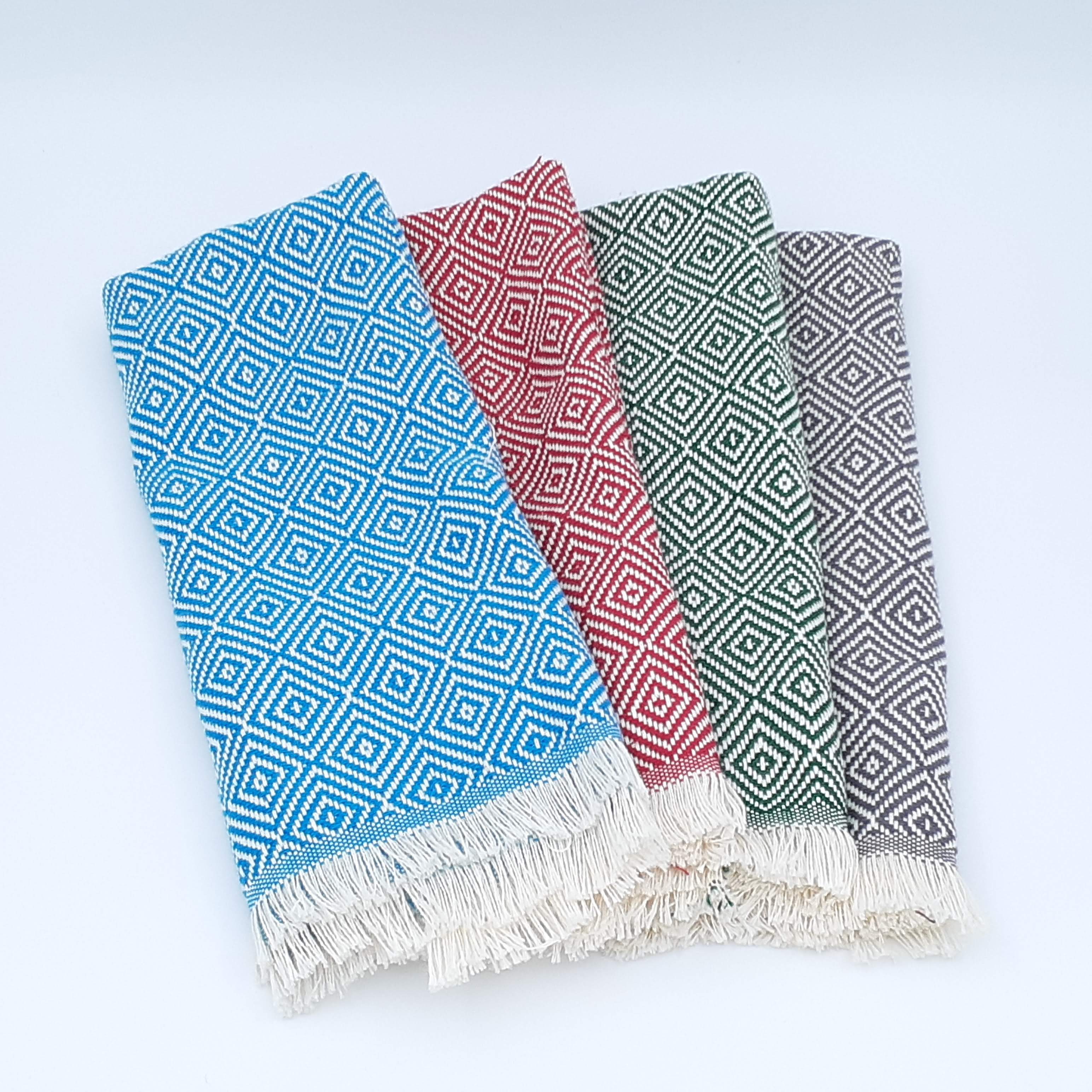 Seyit Ali Bey | %100 Cotton | 45*65 cm | 4 pieces | Tea Towels | Dish Towel | Handkerchief Towels | Table Mat | Place Mat