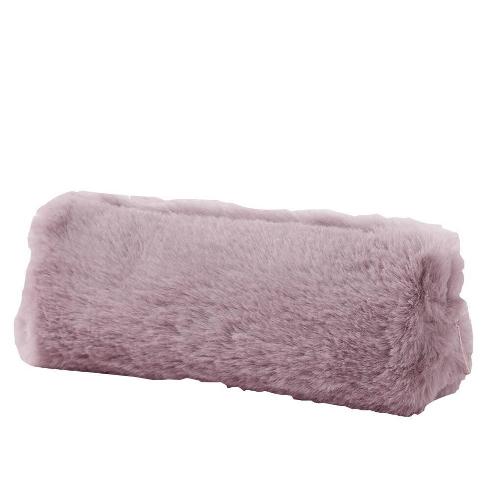 Pink Plush Kawaii Pencil Case Cute Pencil Case for Girls Student Pencil Bag Stationery Pencilcase Pen Bag School Supplies #30: Hot Pink