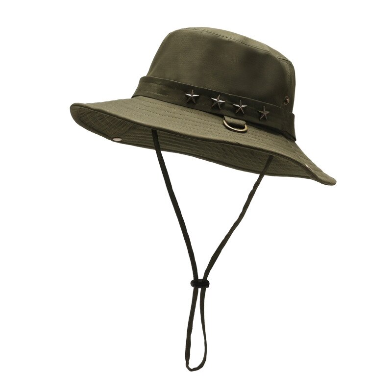 Gorro de pescador con visera ancha para hombre y mujer, sombrilla de ala ancha, impermeable, portátil, para exteriores, para la cabeza, correa para barbilla ajustable, para Golf y senderismo: JG