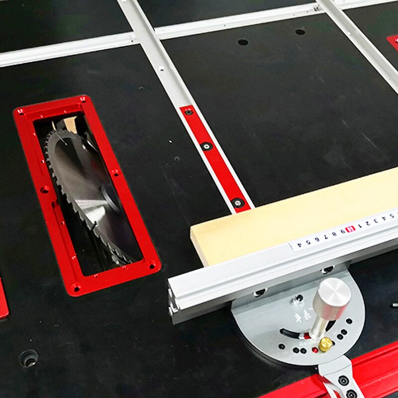 Aluminum Circular Saw Throat Plate Flip DIY Woodworking Table Cover Plate AI88