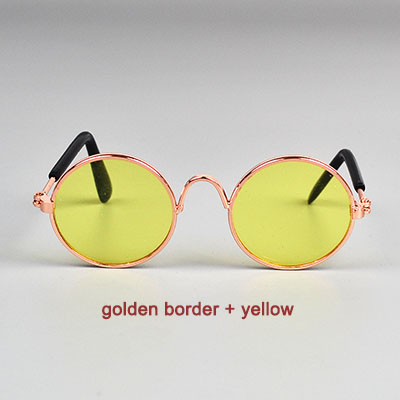 Cool de para mascotas gafas gato perrito gafas de sol ojo ropa cachorro gafas de sol foto Prop, suministros para mascotas, accesorios para perros pequeños: color 6