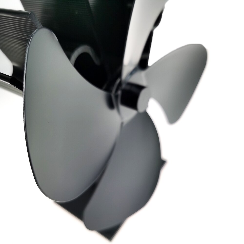 High Temperature Resistant Fan Thermal Kinetic Energy Fan 4 Blades Heat Powered Wood Stove Fan For Log Wood Burner Fireplace