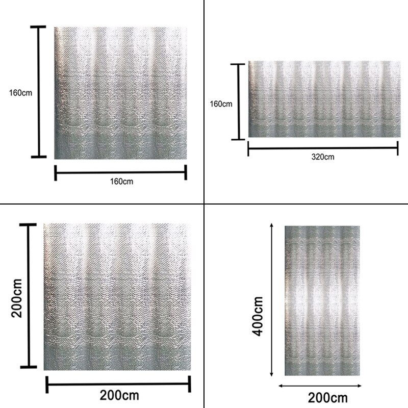 Silver Square Shape Durable Rectangular Pool Cover Retaining Solar Swimming Pool Film insulation film Pool Accessories FP8