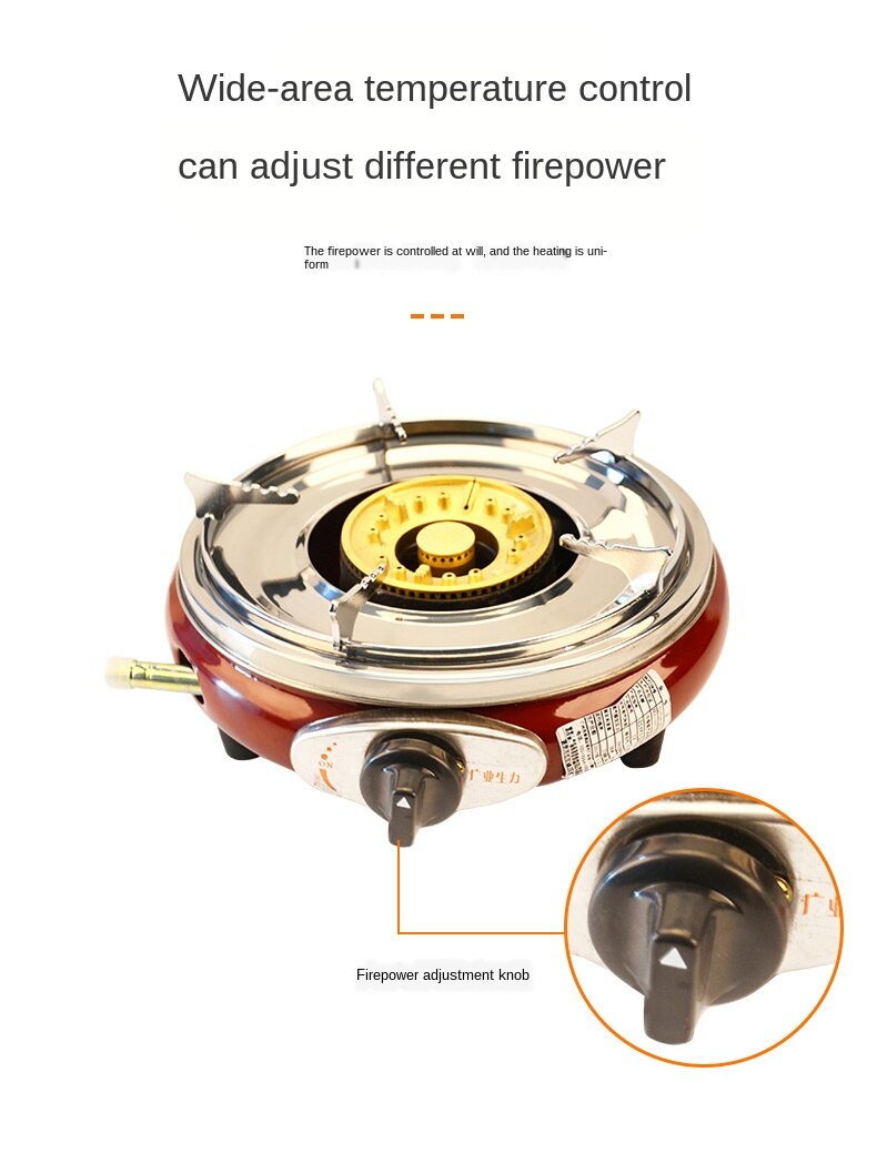 Small round furnace copper energy saving gas stove energy saving stove pot stove portable mini single