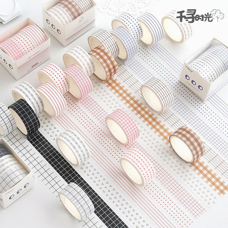 3Meter Scrapbooking Washi Tape Lovely Grid Basic Shape Notebook Diary Planner Diy Accessory Masking Tape