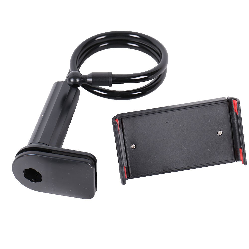 Guitar Playing Long Arm Mobile Phone Clip Holder Bracket Lyric Viewing Tool: Black