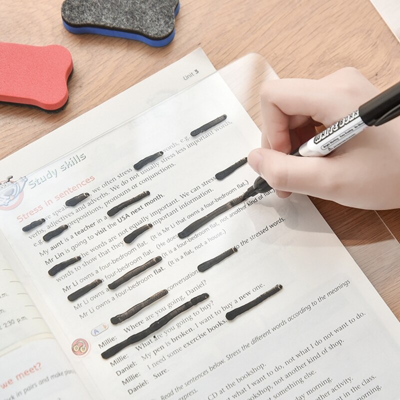 B36C Portable Acrylic Board Set with Markers Whiteboard Erasers To-do-lsit Pad Set