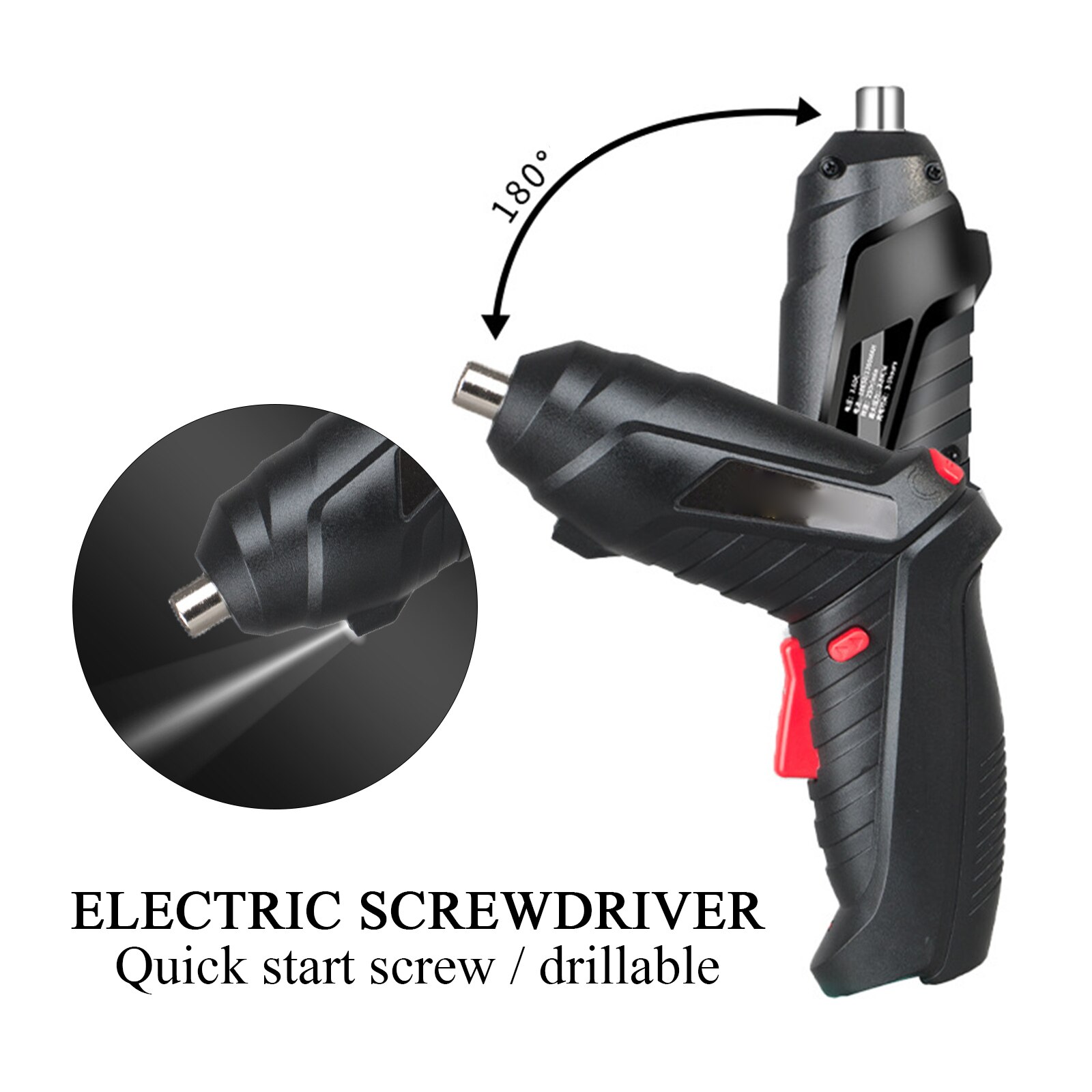 Multifunctional Electric Screwdriver Rechargeable Electric Screwdriver Set Mini Household Lithium Battery Tool Electric Drill
