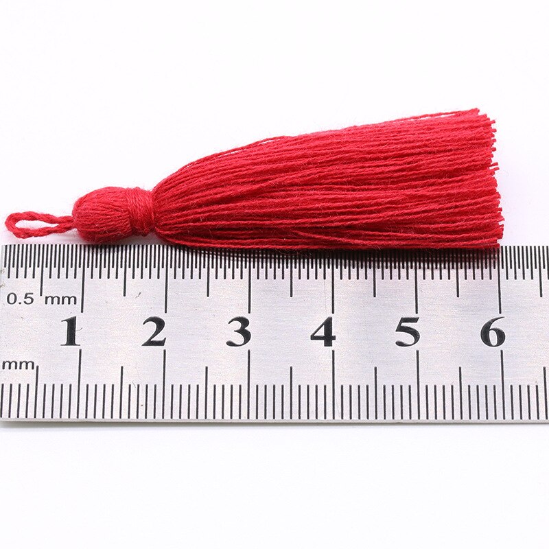 10PCS Mini Pure Cotton Colorful Tassels DIY Pendant Jewelry Curtain Garments Decorative Accessories Key Chain Handbag Pendants
