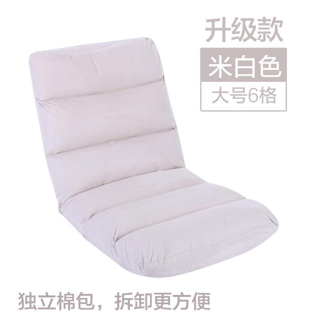 Flydbar polstret gulvstol doven sofa tatami ultrablød futon ergonomisk sofa i japansk stil med justerbar ryg i 5 positioner