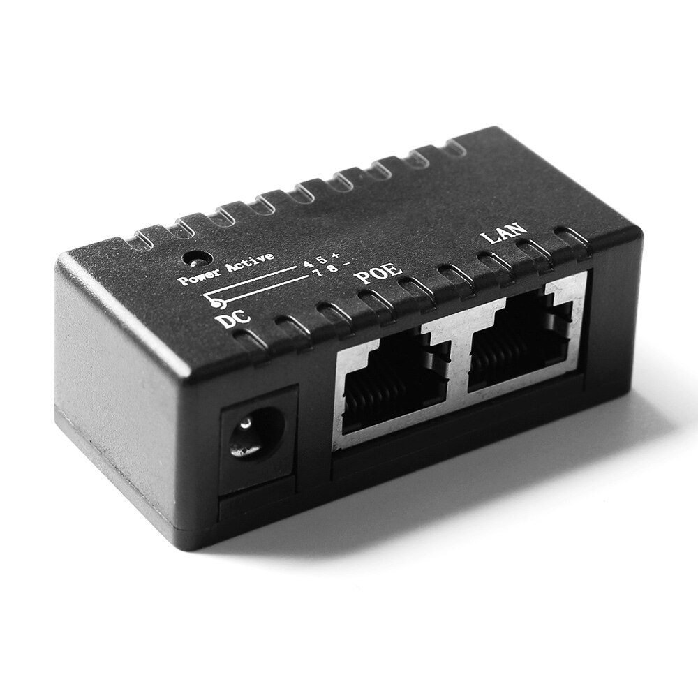 PoE Splitter PoE Injector RJ45 DC 5.5mm*2.1mm Input Passive PoE Inject Spliiter Adapter Connector For IP Network Camera