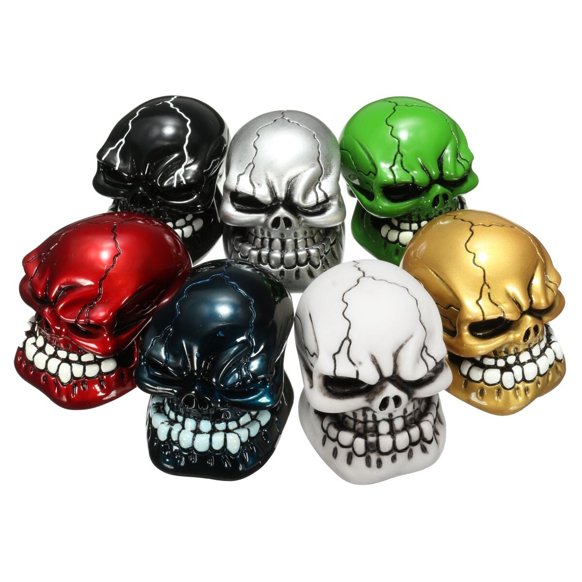 Palanca de cambios Universal con de calavera para coche, camión, Manua, perilla de palanca de cambios