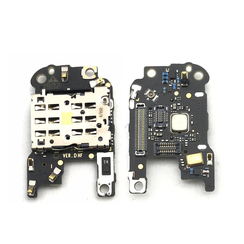 Neue Für Huawei P30 Pro SIM/SD Kartenleser Halter Conecction Bord Mit Mikrofon Flex Kabel