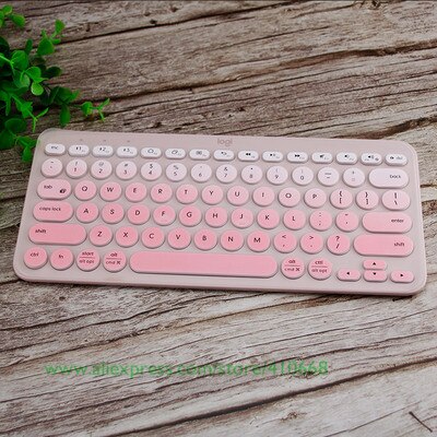 Weiche Silikon Tastatur Abdeckung Schutz Film Für logitech K380 K 380 Bluetooth tastatur multi-gerät mechanische Haut Schutz: allmählich Rosa
