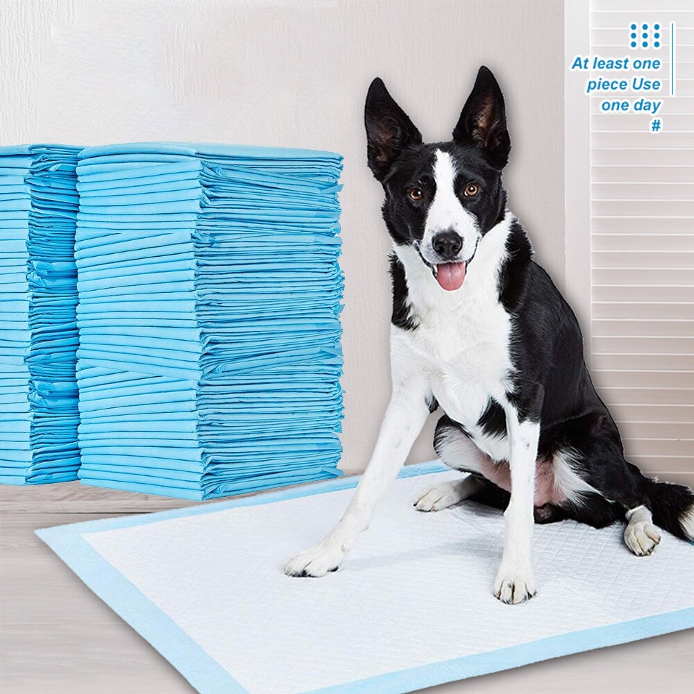 20/40/50/100 stk engangs bleiematte til sunn hund fortykning absorberende kjæledyr bleie valp katt trening tisse pads