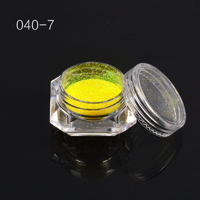 Olografica di Zucchero In Polvere glitter per unghie Polvere di Sabbia Estate Unghie artistiche Pigmento Manicure Capovolge La Decorazione 12 Colori Disponibili: 040-07