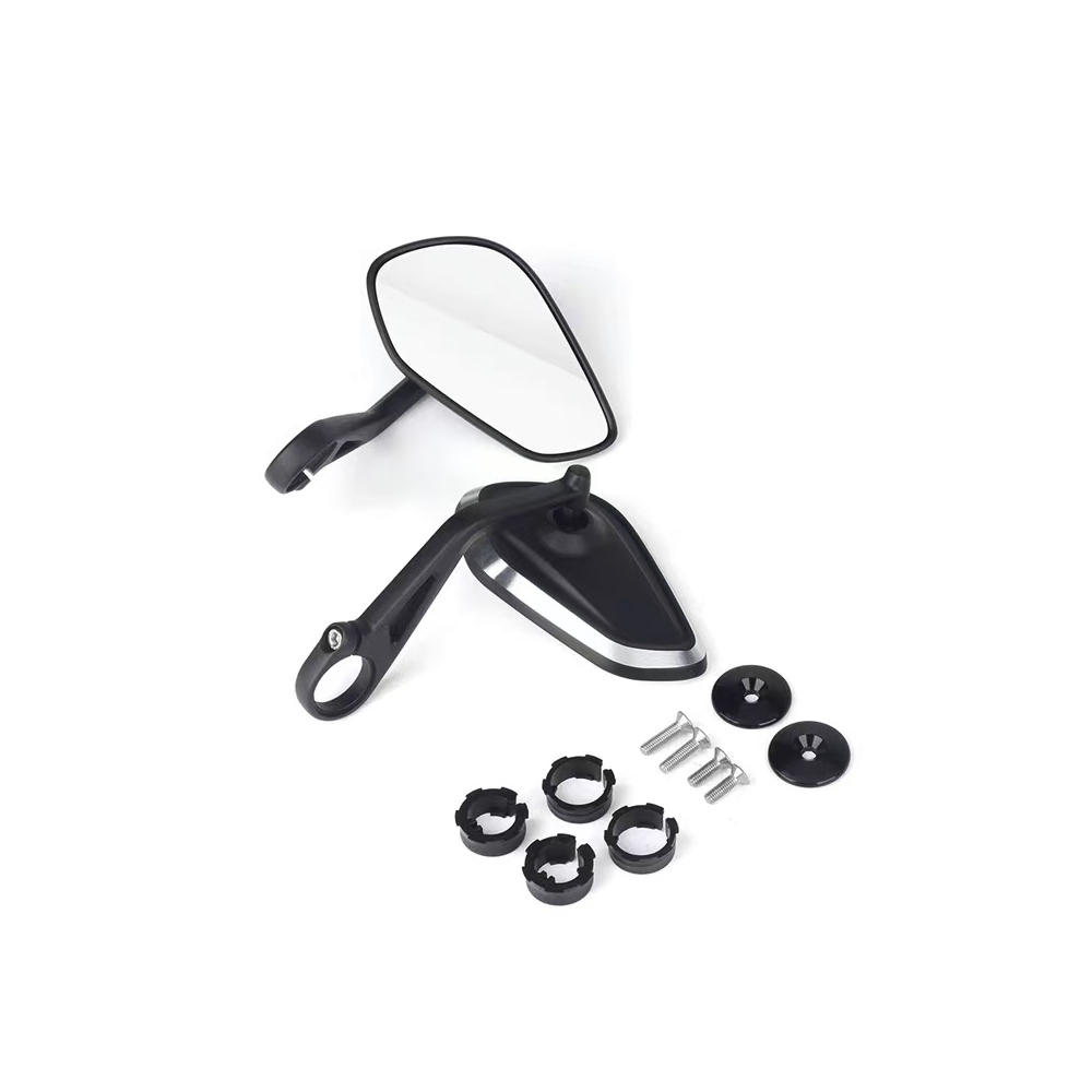 Espelho retrovisor para guidão de motocicleta, espelho final para Triumph Rocket 3Daytona 660 Daytona 675 Bobber T120 Street Trident 660: Cinza escuro