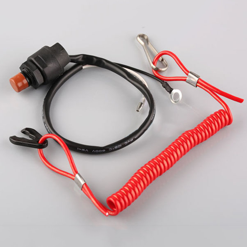General Boat Outboard Engine Motor Kill Stop Switch & Safety Tether Lanyard Easy To Install Will Cut Power/ignition