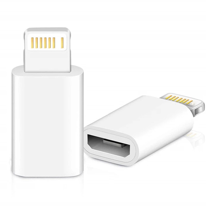 Mini Otg Micro Usb Bliksem Adapter Voor Iphone 12 11 Pro Xs Max Xr X 10 8 7 Plus microusb Male Naar Ios 8Pin Vrouwelijke Connecor