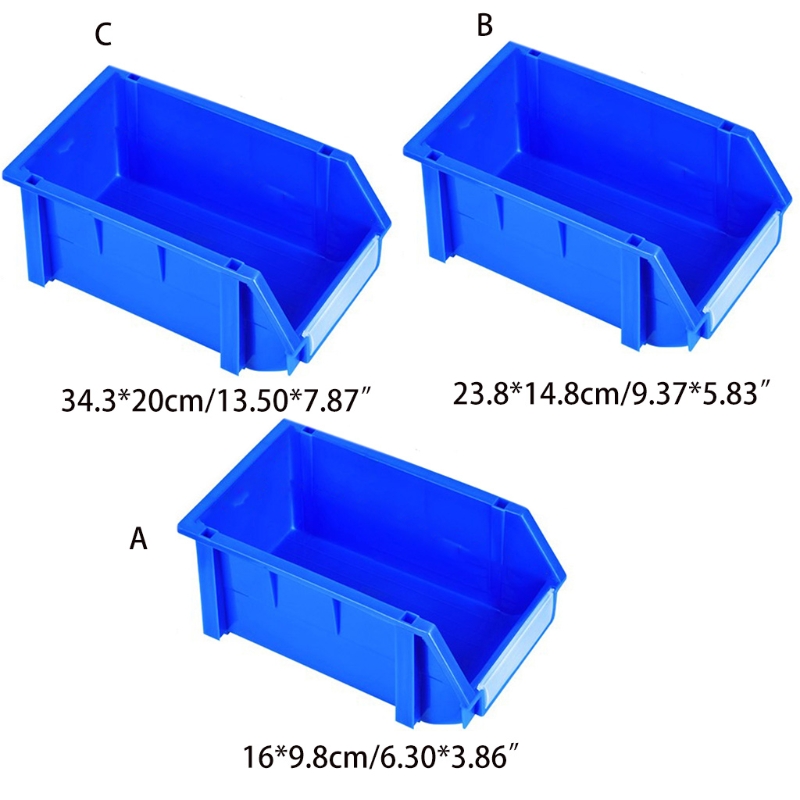 1pc Warehouse Plastic Parts Box Oblique Combined Component Box Warehouse Storage Box Plastic Box Organizer Container Tool Box