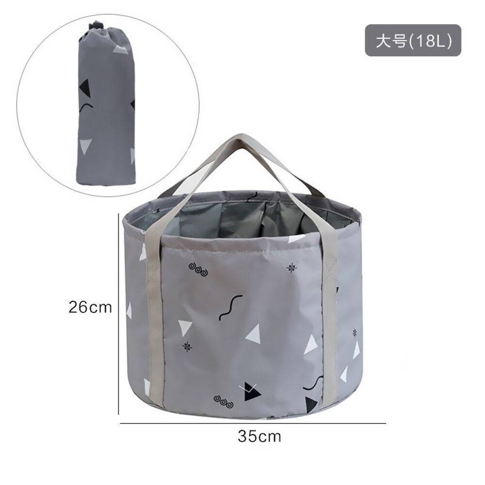 Ultralight Foldable 10L Portable Bucket Outdoor Wash Basin Folding Water Container Camping Picnic Wash Bucket: Type 5
