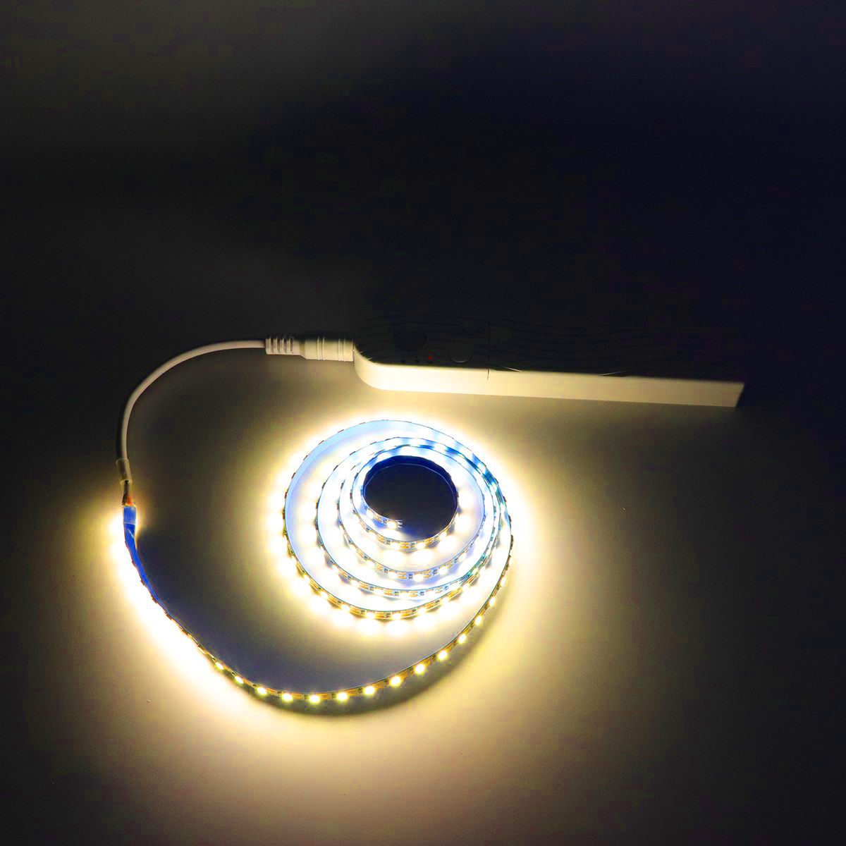 LED-Lichtleiste mit Bewegungsmelder, LED-Lichtleiste, Schrankleiste, Beleuchtung, AAA-Batterie, wasserdicht, für Küche, Kleiderschrank, Schrank, Speisekammer, Schrank: Blau / 21-30W