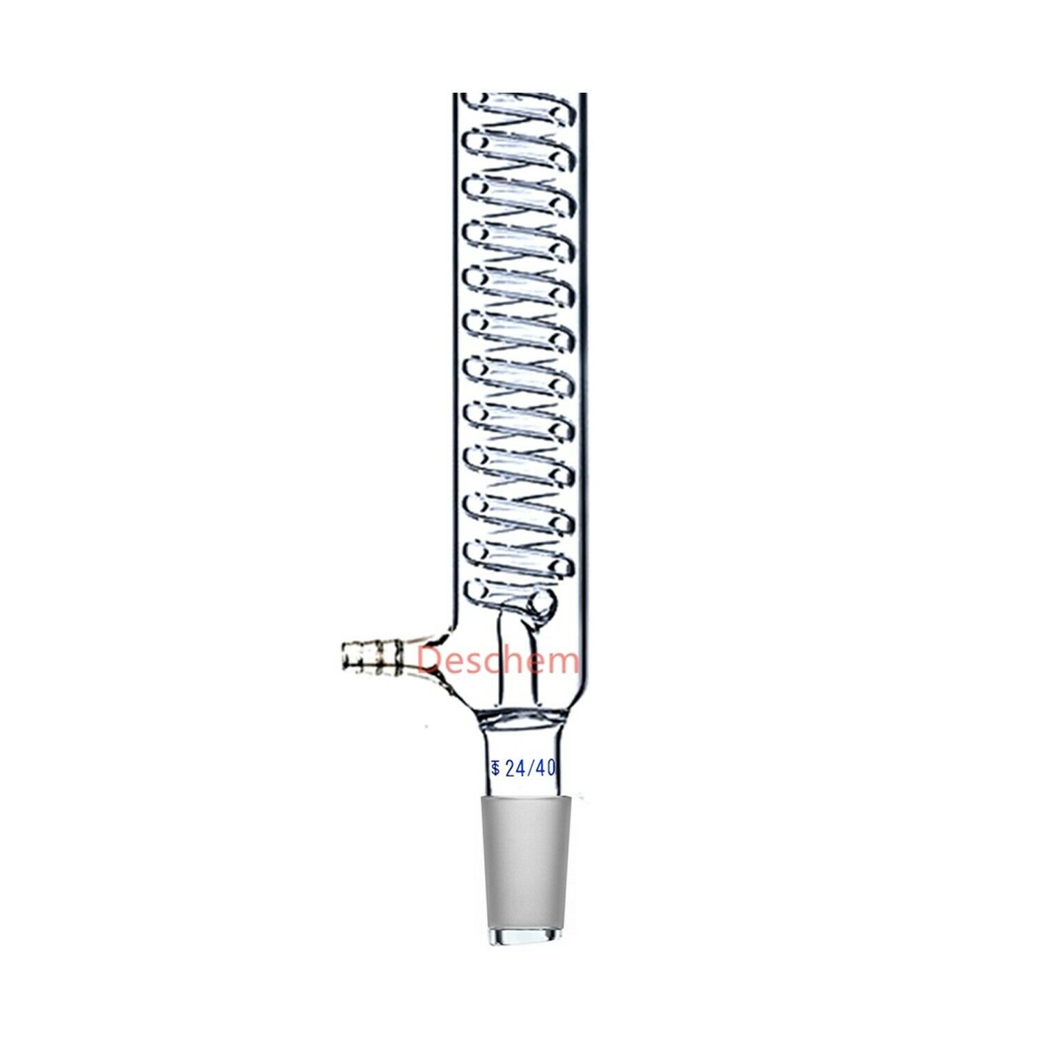 300mm,24/40,Glass Graham Condenser,Coil Heat Exchanger,Lab Glassware
