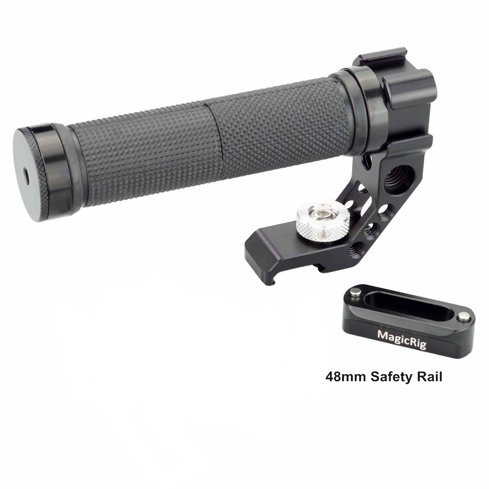 MAGICRIG Camera Rig NATO Top Handle Kit with NATO Rail Triple Cold Shoe Mounts for DSLR Camera Cages: with 48mm Rail