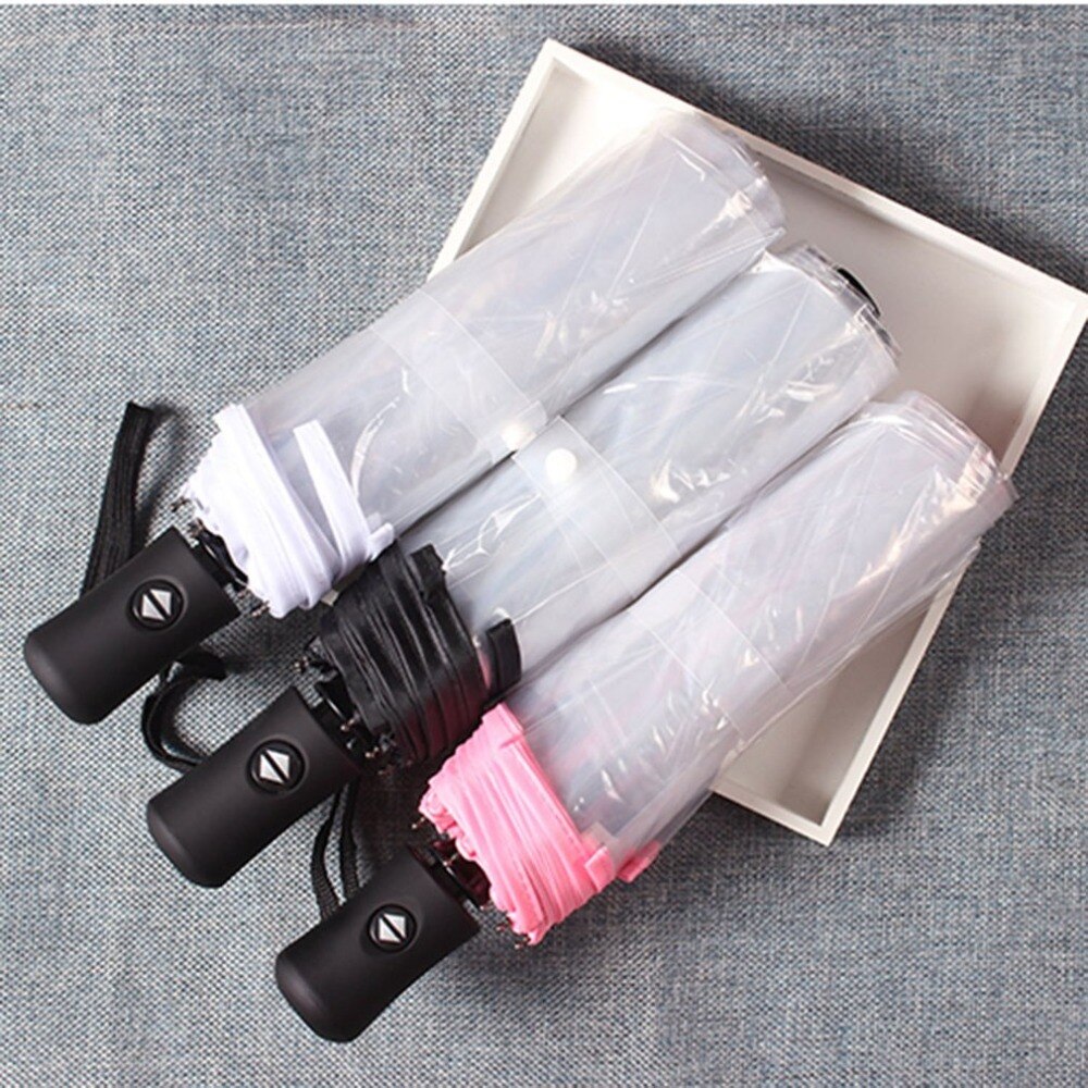 FUNMOON Parapluie Femmes De Soleil Semi Automatique Avec Poignée En