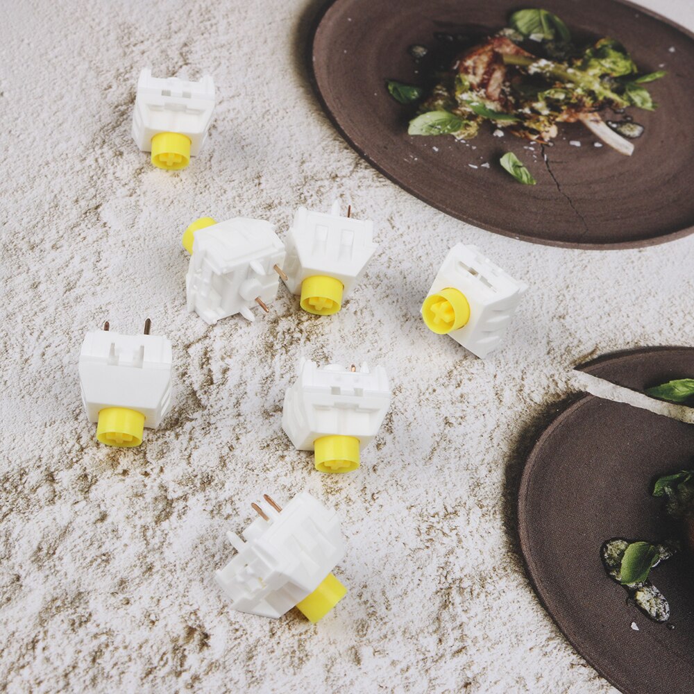 Kailh Fried Egg Mechanical keyboard Switch Silent Second Generation Version Waterproof Dustproof POM material Linear