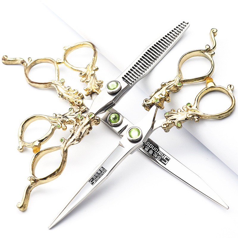 Vintage Hairdressing Scissors 6 Inch 7 Inch Hairstylist Special Flat Scissors Dental Scissors Combination Haircutting Sets