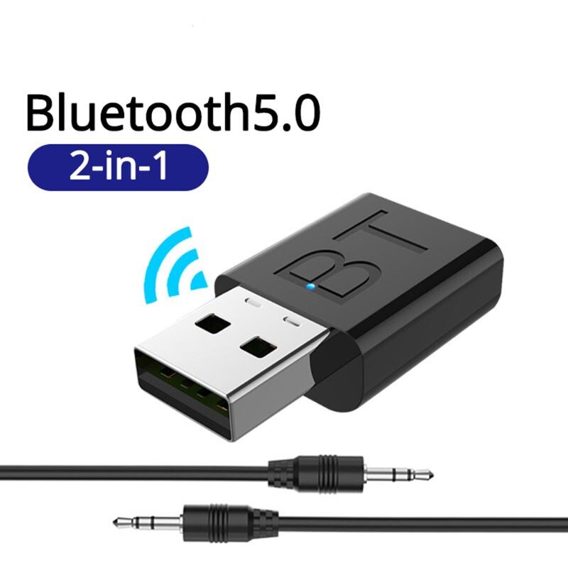 2 In 1 Draadloze Bluetooth 5.0 Zender Ontvanger Adapter Stereo Adapter