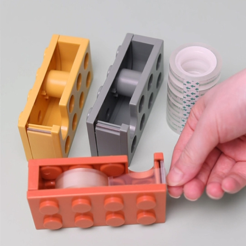 Practical Durable DIY Sticker Tape Dispenser Safe Tape Dispenser Rectangle Office Supplies