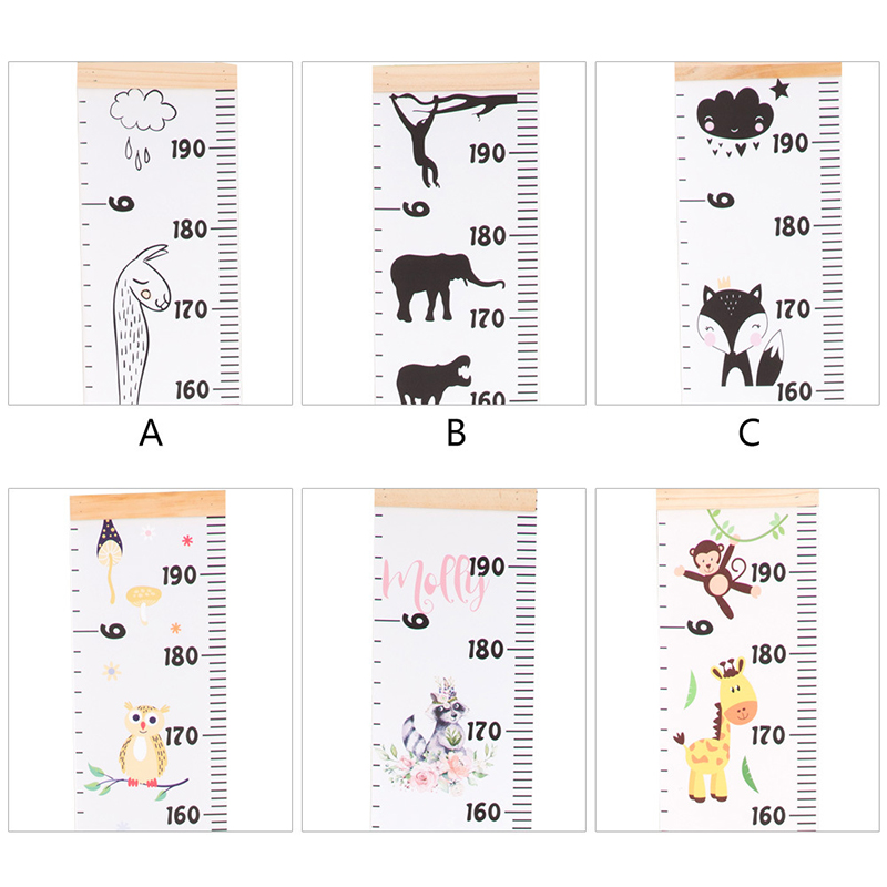 Børns hængende børn vækstdiagram væg klistermærke regel vækstbord væg klistermærke indretning højde måling lineal for børn højde